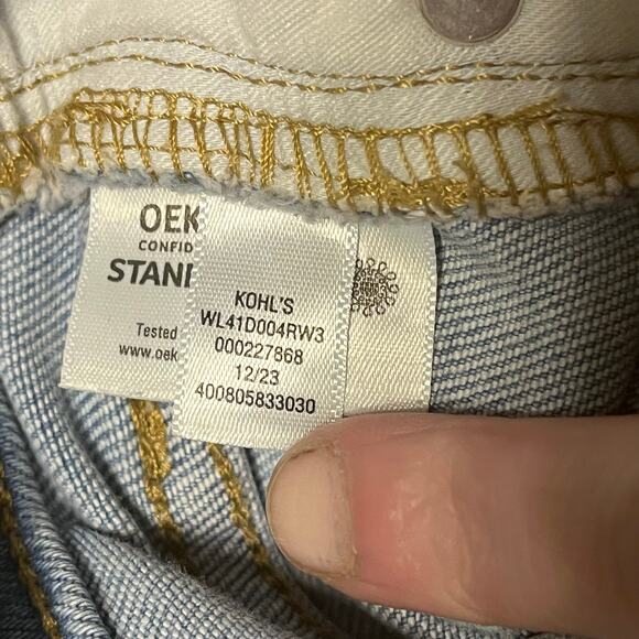 LC Lauren Conrad High Rise Denim Shorts 5 Inch Cuffed Jean Casual Summer Size 8 - Picture 8 of 9